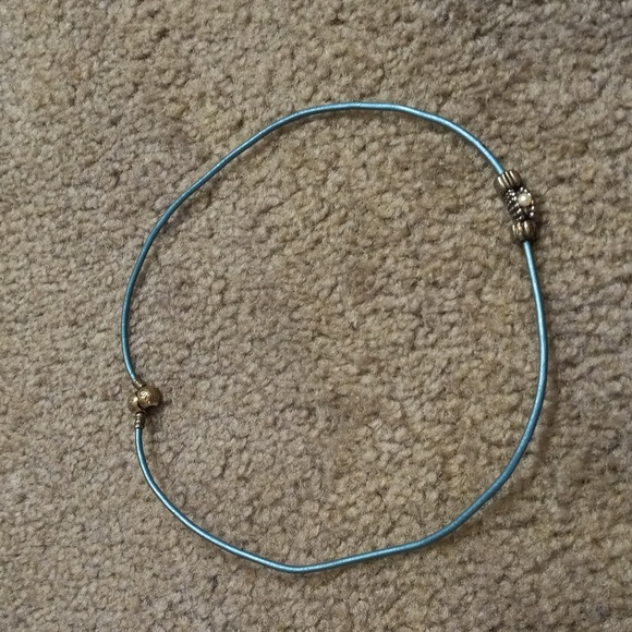 Pandora Teal Necklace Shell & Pearl (Retired) - Picture 5 of 5